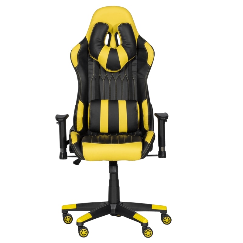 Геймърски стол 6193 черен жълт Carmen